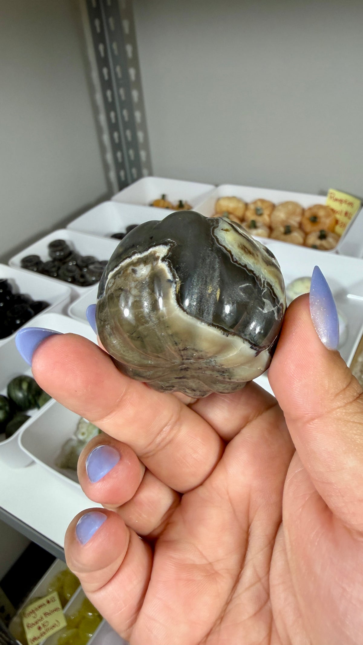 UV Reactive Volcano Agate Pumpkin | Opt 25