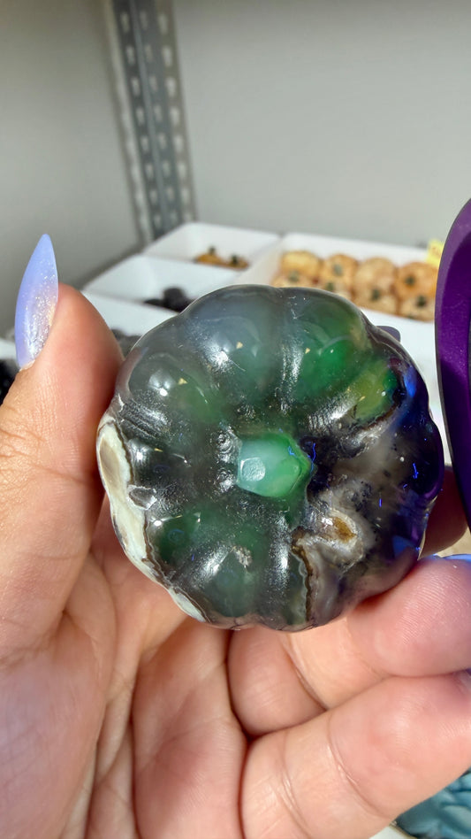 UV Reactive Volcano Agate Pumpkin | Opt 25