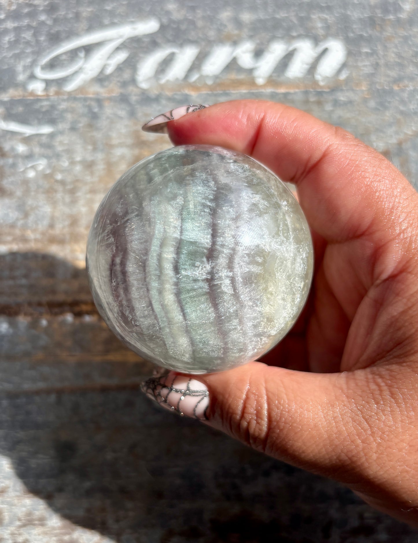 Gorgeous Mint Candy Fluorite Sphere | Opt M