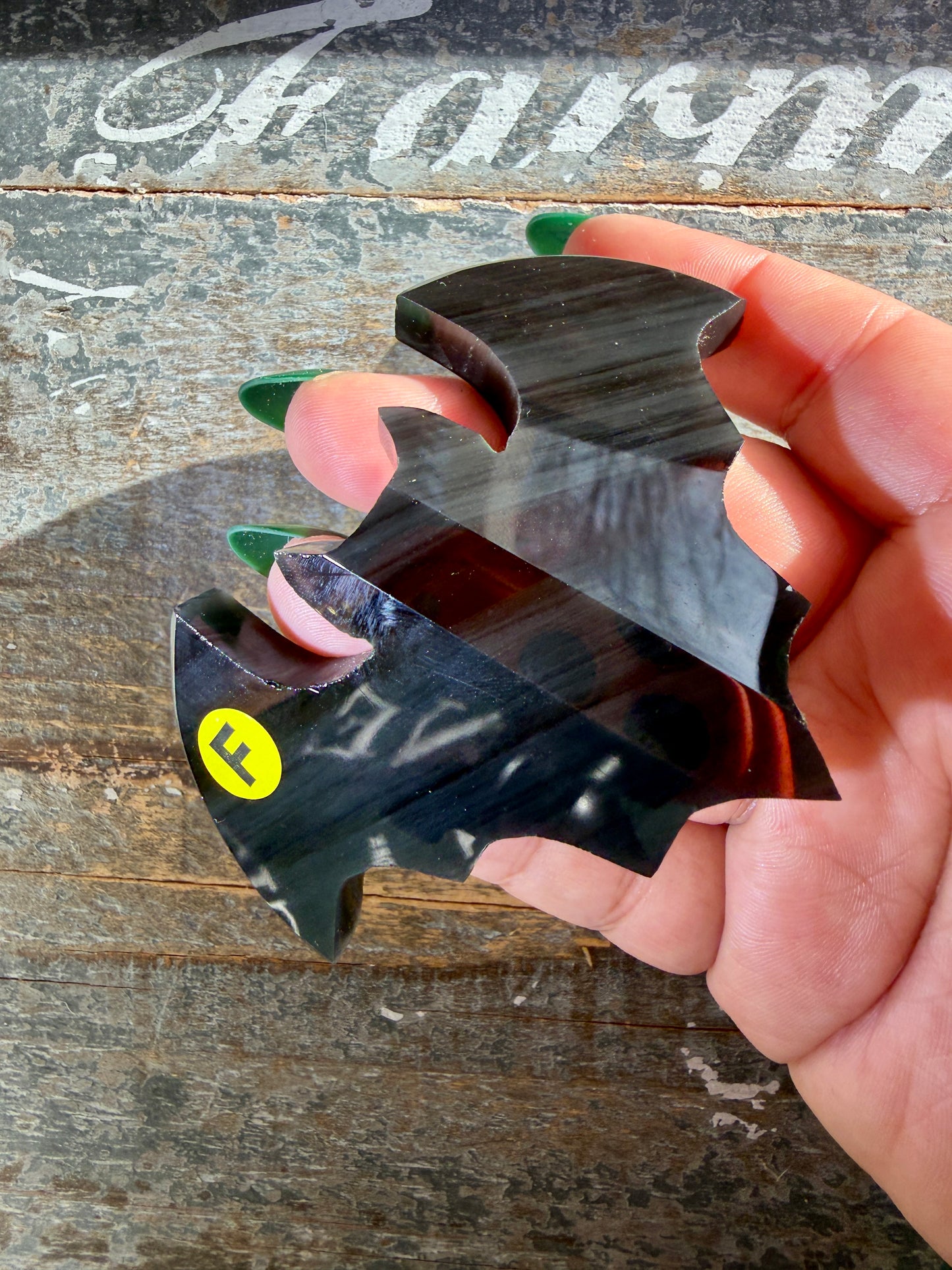 Spooky Midnight Lace Obsidian Bat | Opt F