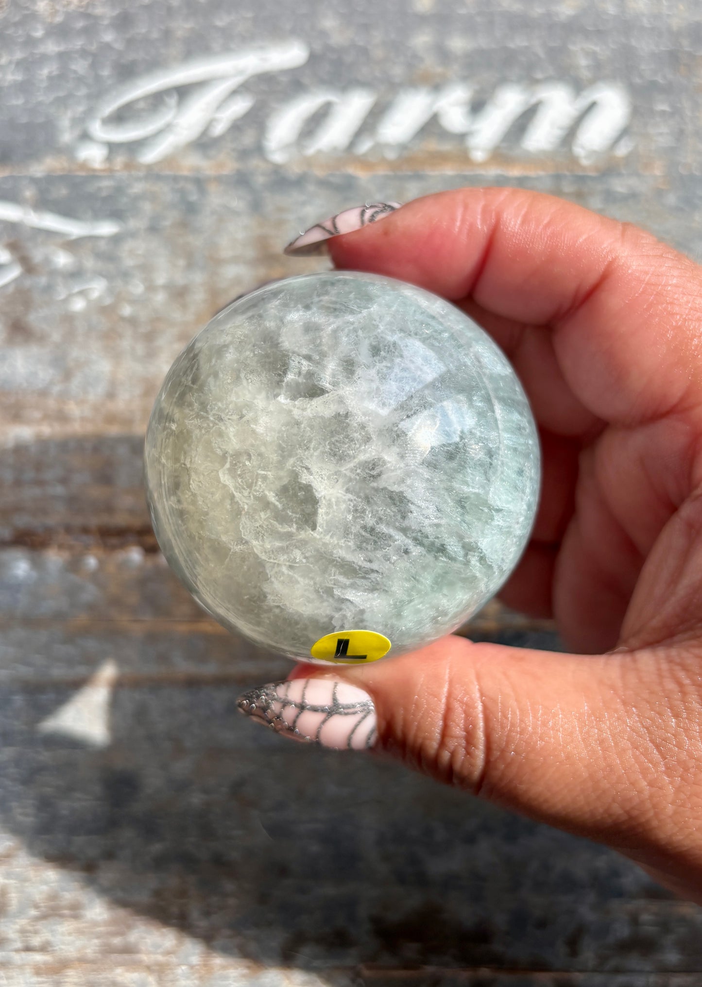Gorgeous Mint Candy Fluorite Sphere | Opt L