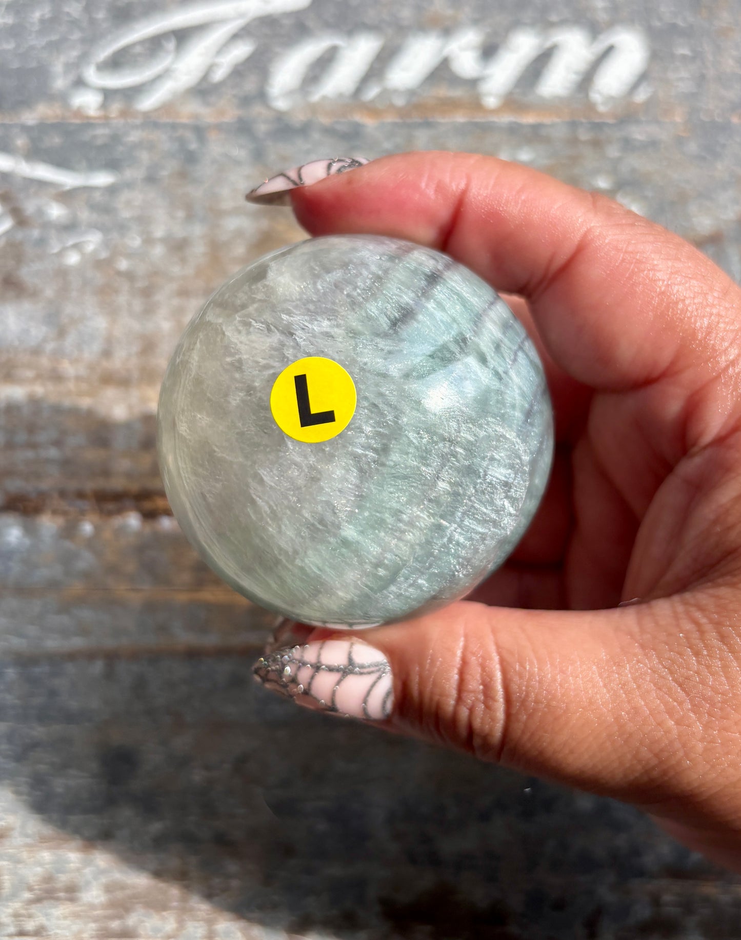 Gorgeous Mint Candy Fluorite Sphere | Opt L