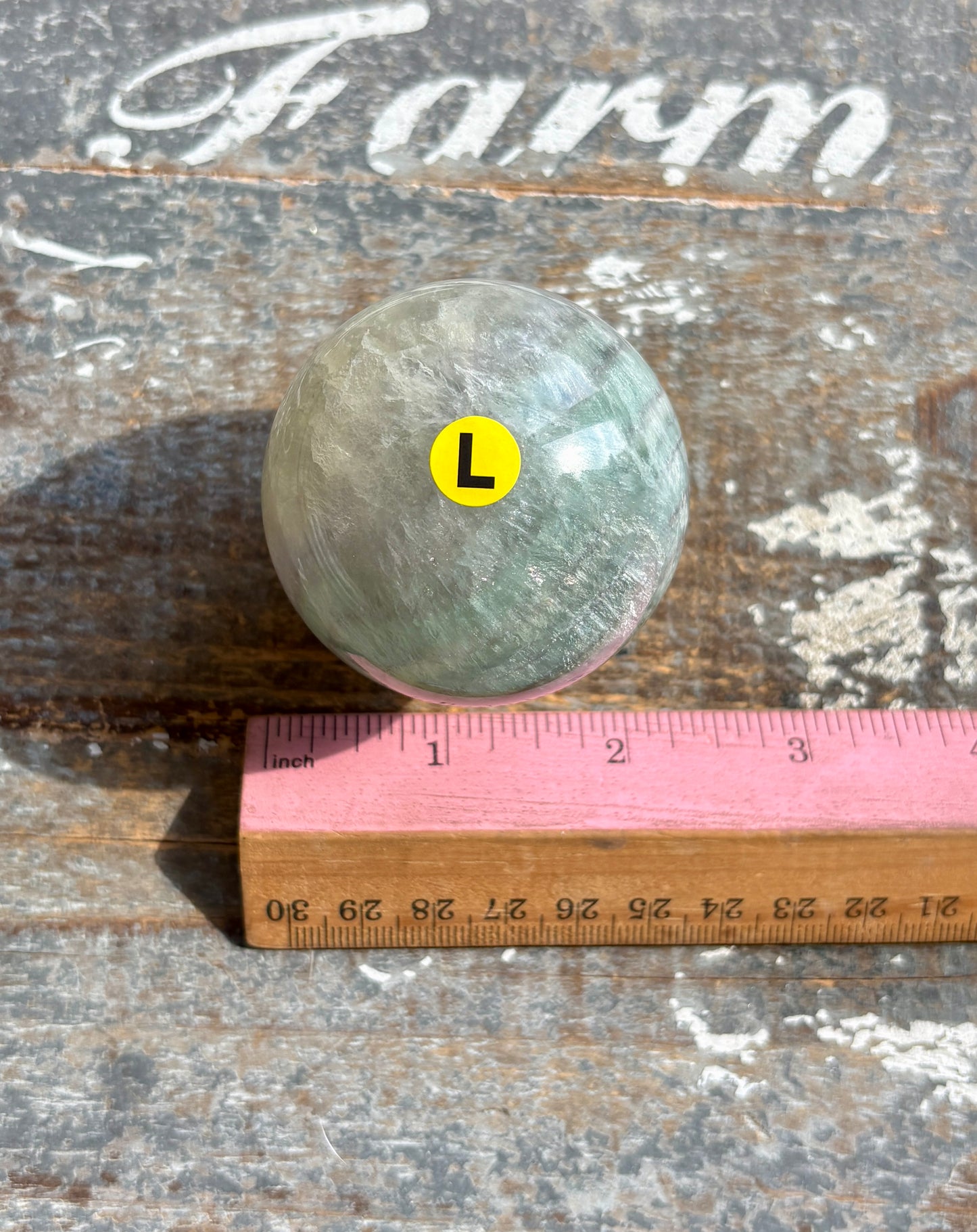 Gorgeous Mint Candy Fluorite Sphere | Opt L