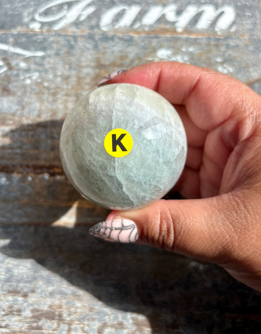 Gorgeous Mint Candy Fluorite Sphere | Opt K