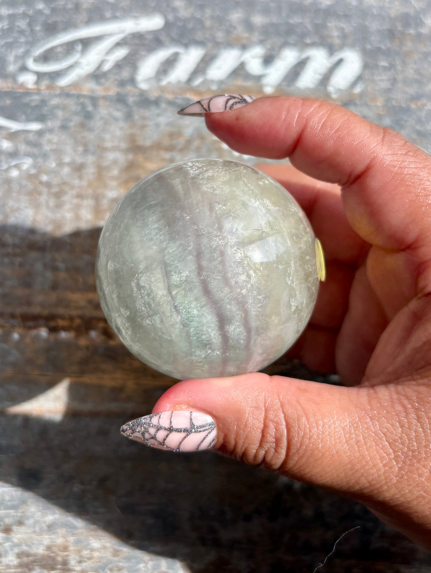 Gorgeous Mint Candy Fluorite Sphere | Opt I