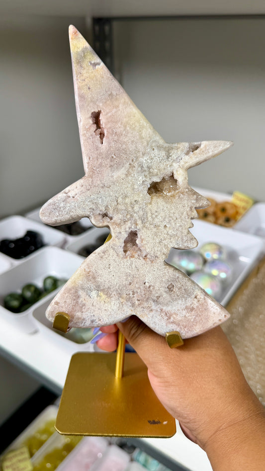 Pink Amethyst Witch Head | Brazil | Opt C