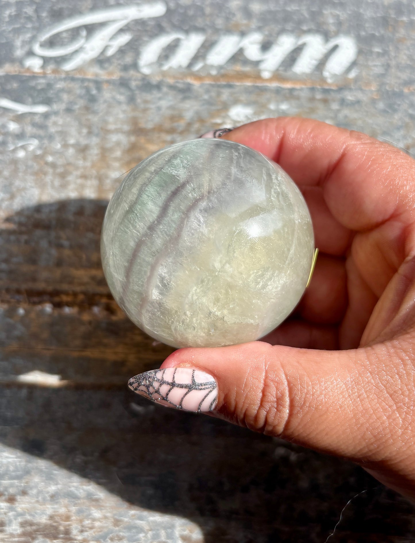 Gorgeous Mint Candy Fluorite Sphere | Opt I