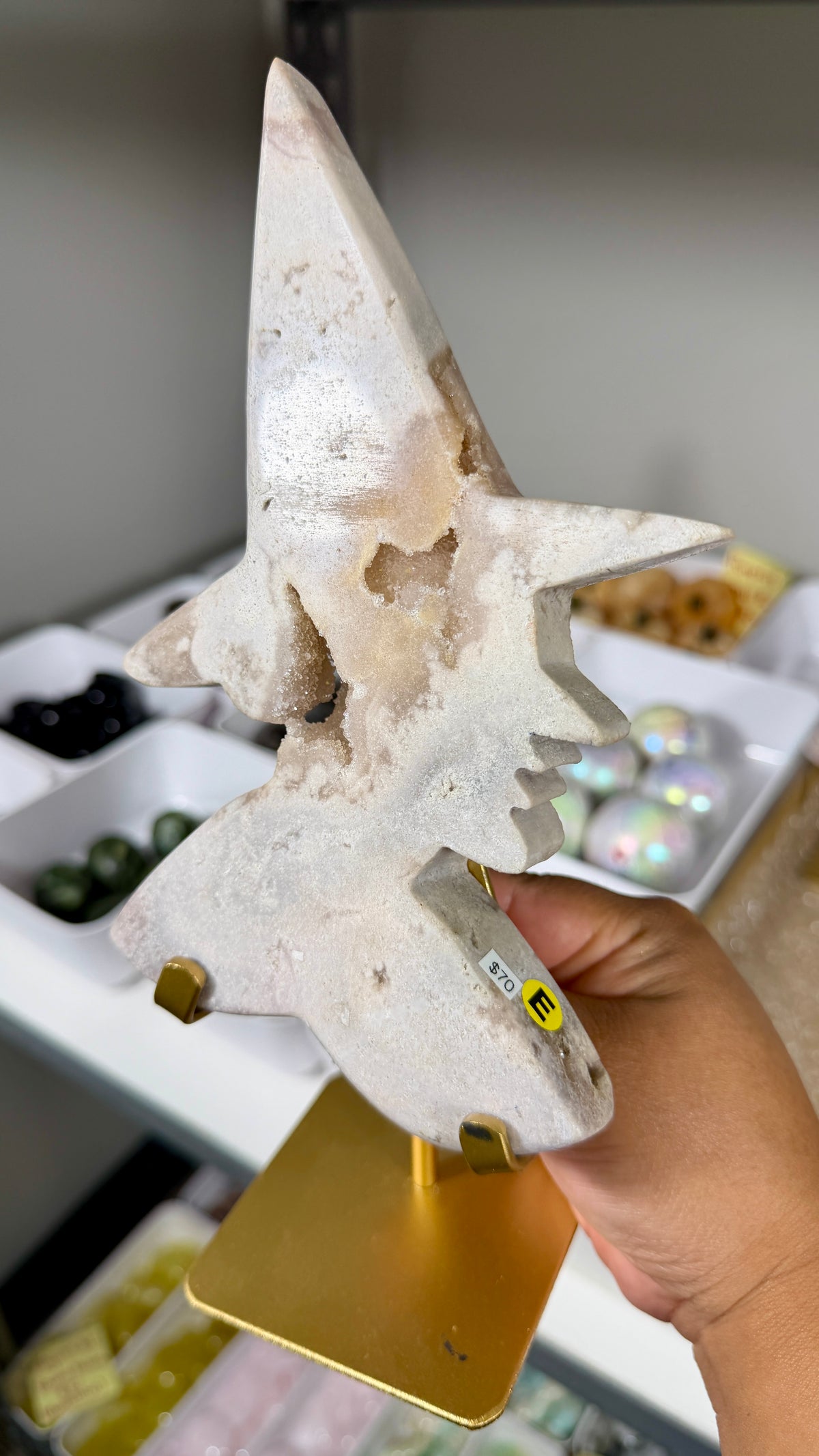 Pink Amethyst Witch Head | Brazil | Opt E