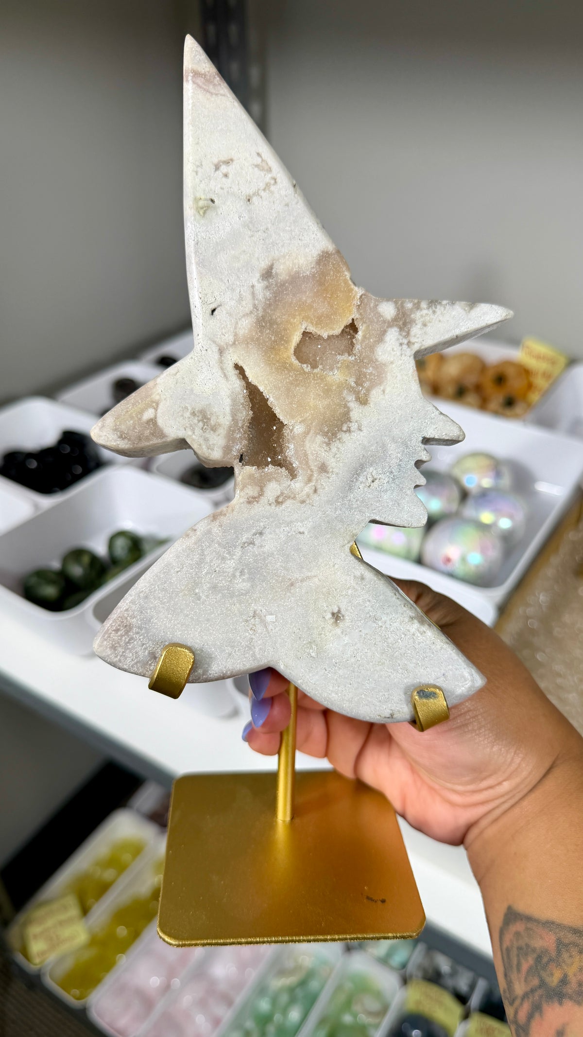 Pink Amethyst Witch Head | Brazil | Opt E