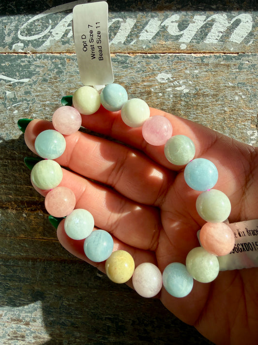 Gorgeous Morganite Bracelet | Opt D | Wrist Size 7" | 11MM