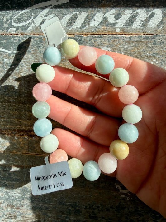 Gorgeous Morganite Bracelet | Opt D | Wrist Size 7" | 11MM