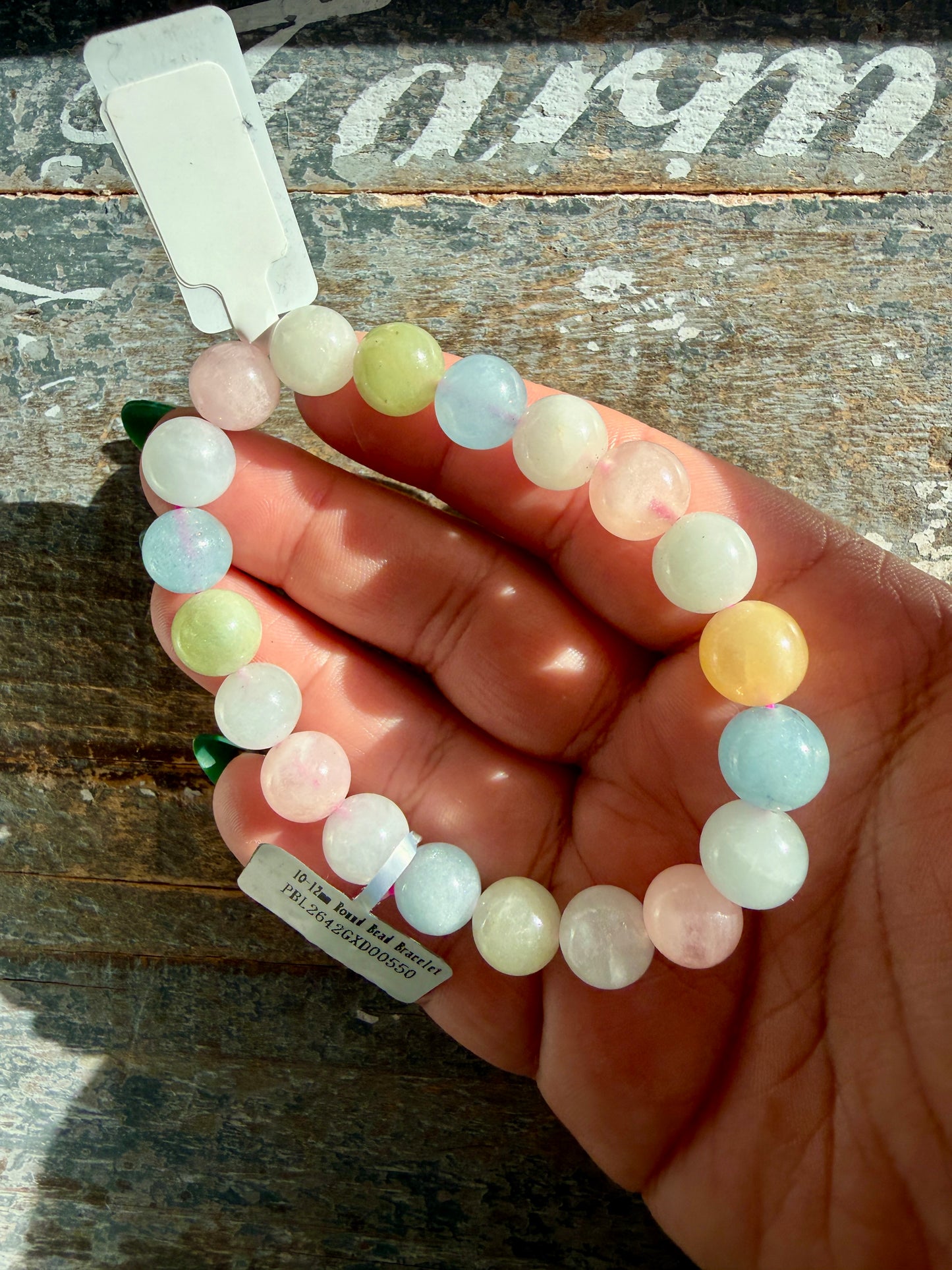 Gorgeous Morganite Bracelet | Opt C | Wrist Size 6.5" | 10MM