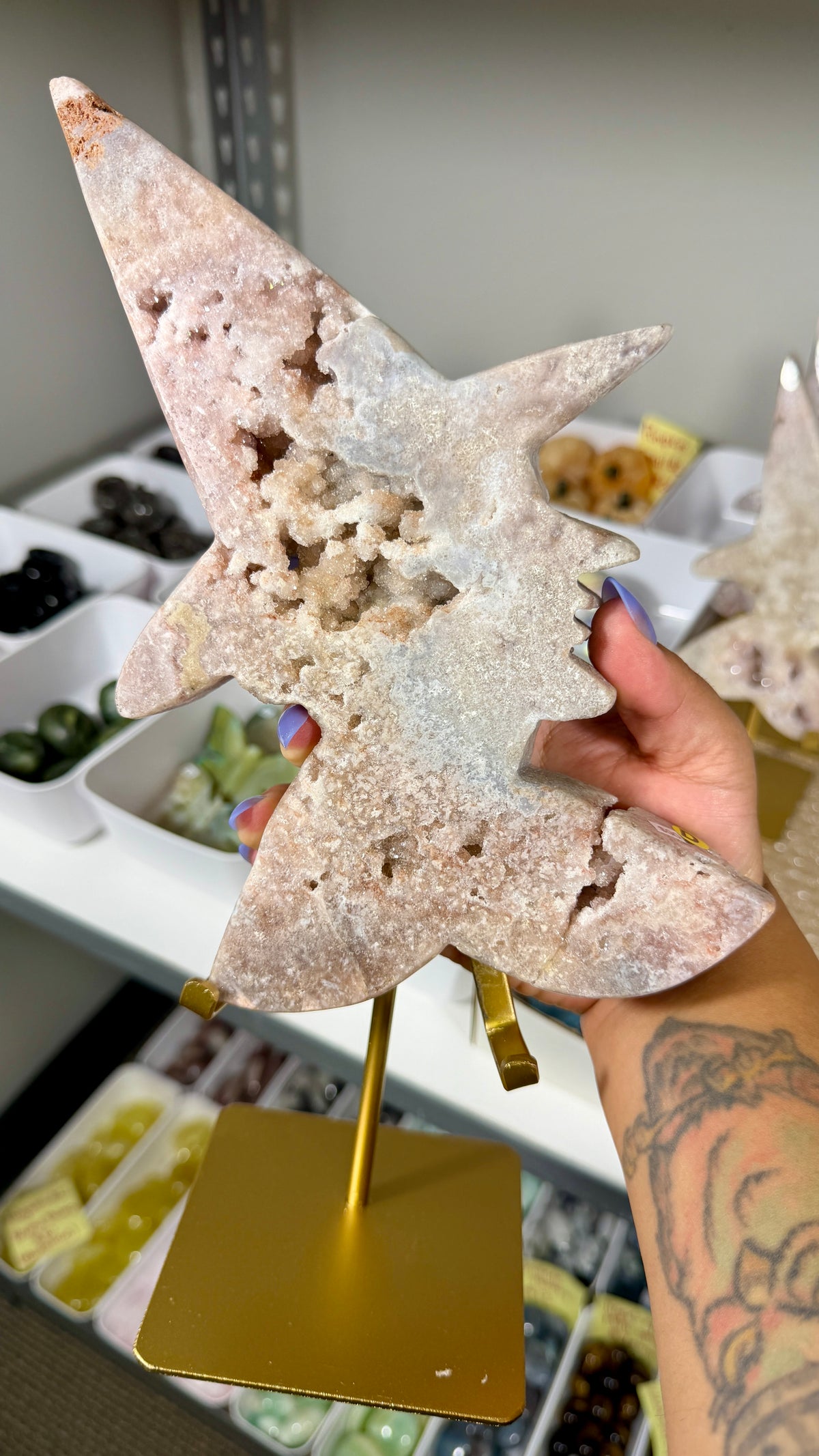 Pink Amethyst Witch Head | Brazil | Opt D (repaired + discounted)