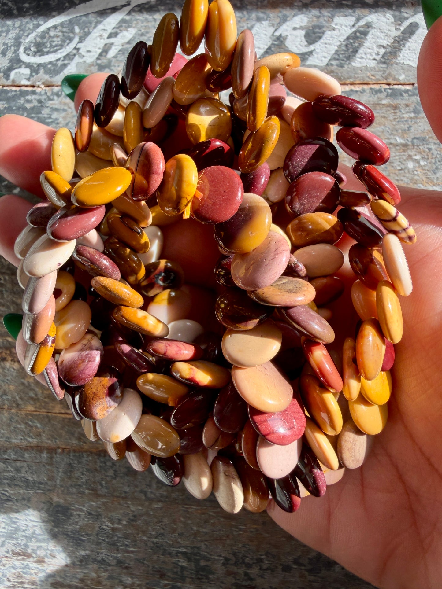 One (1) Mookaite M&M Bracelet | Wrist: 6.5" | 10mm