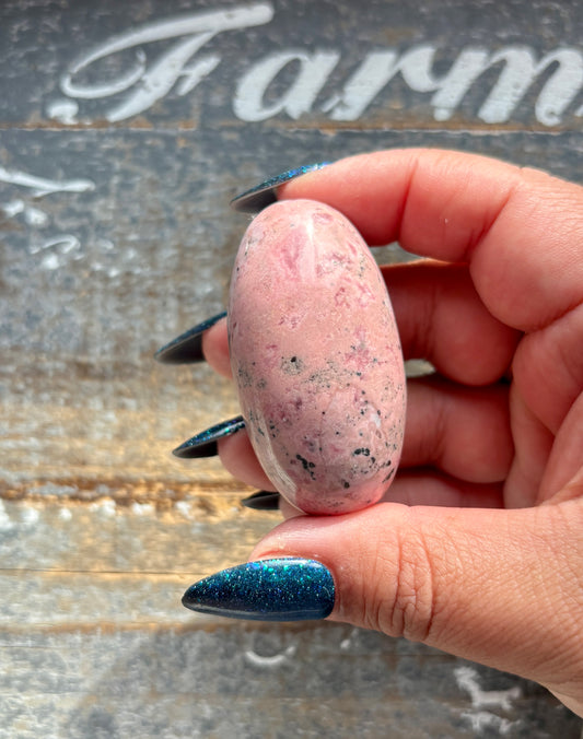 Gorgeous Peruvian Pink Rhodonite Shiva from India | H