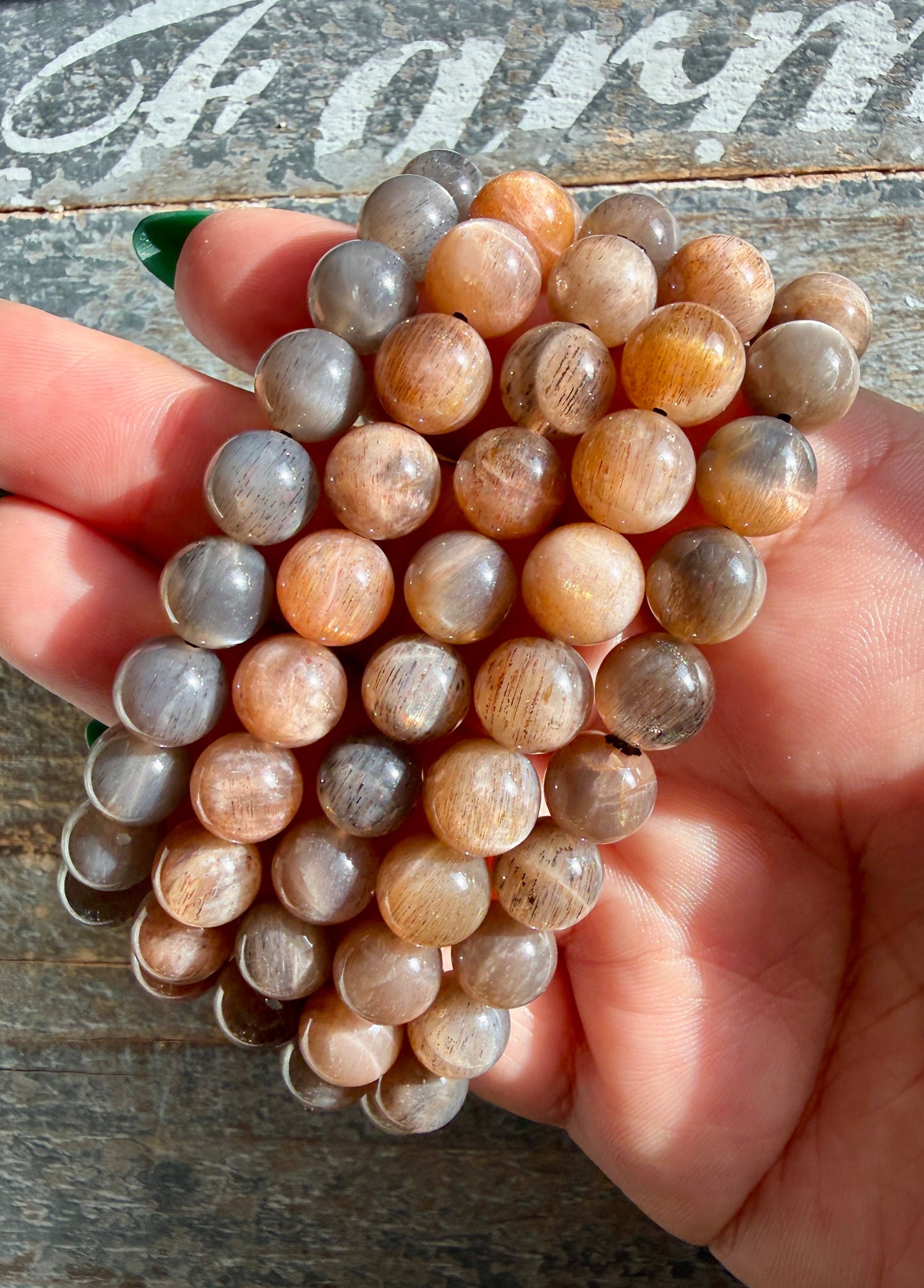 One (1) Black Moonstone | Wrist 6.25-6.75" | 8mm