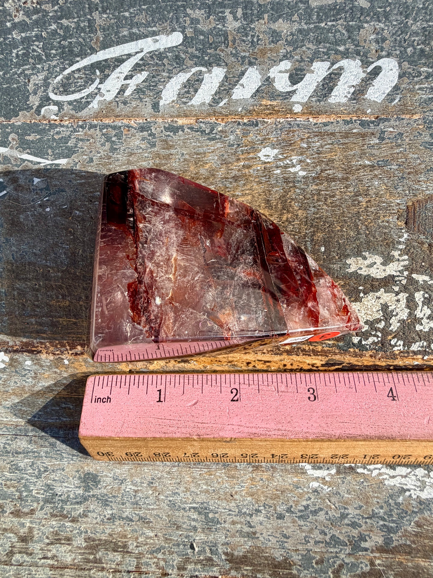 Gorgeous Fire Quartz Freeform Half Polish | Opt 3