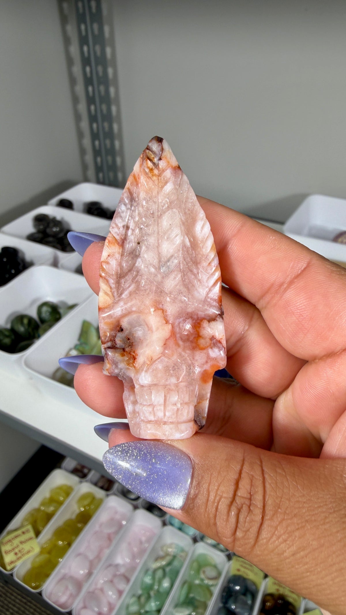 Carnelian Feather Skull | Madagascar | Opt 64