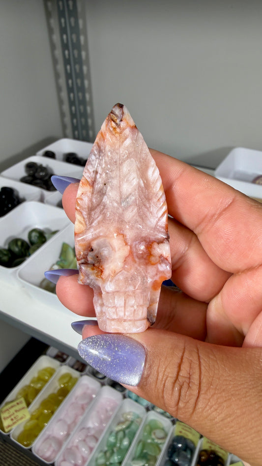 Carnelian Feather Skull | Madagascar | Opt 64
