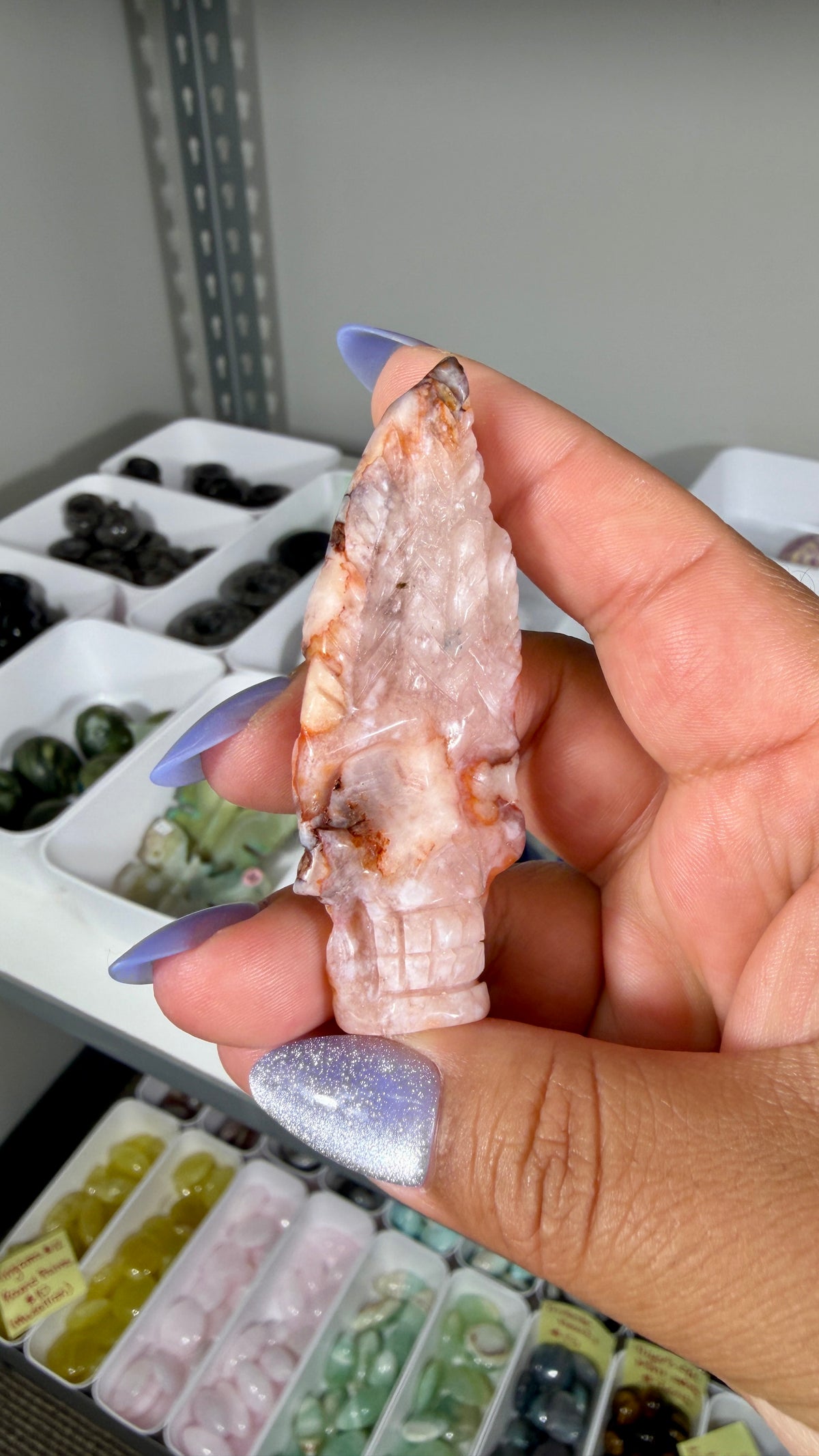 Carnelian Feather Skull | Madagascar | Opt 64