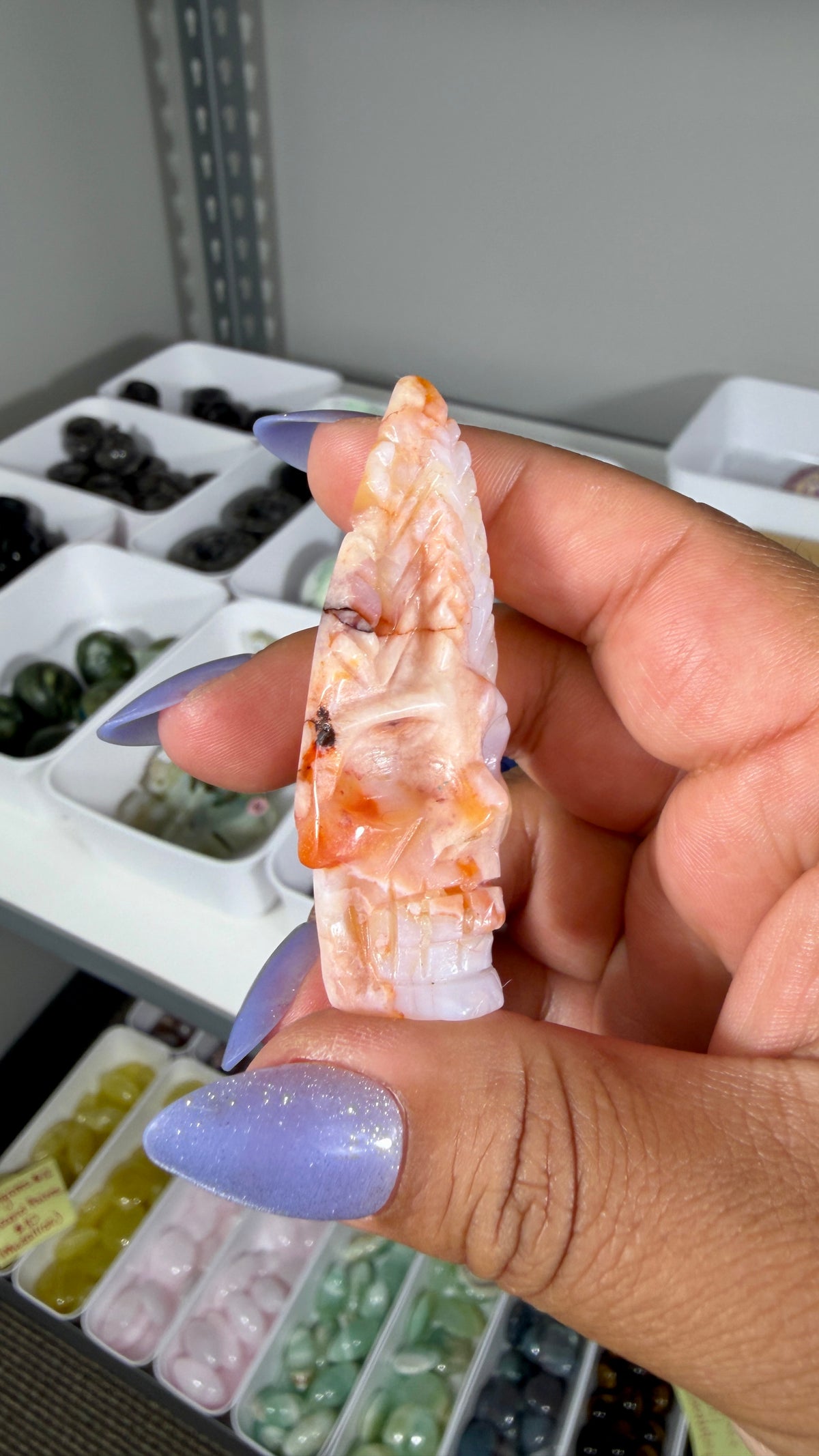 Carnelian Feather Skull | Madagascar | Opt 63