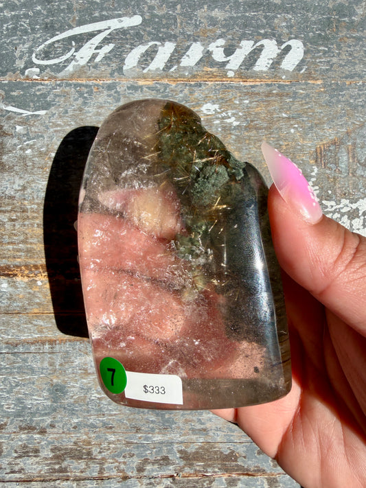 Gorgeous Himalayan Quartz with Chlorite & Rutile | India | Opt 7 (VIDEO)