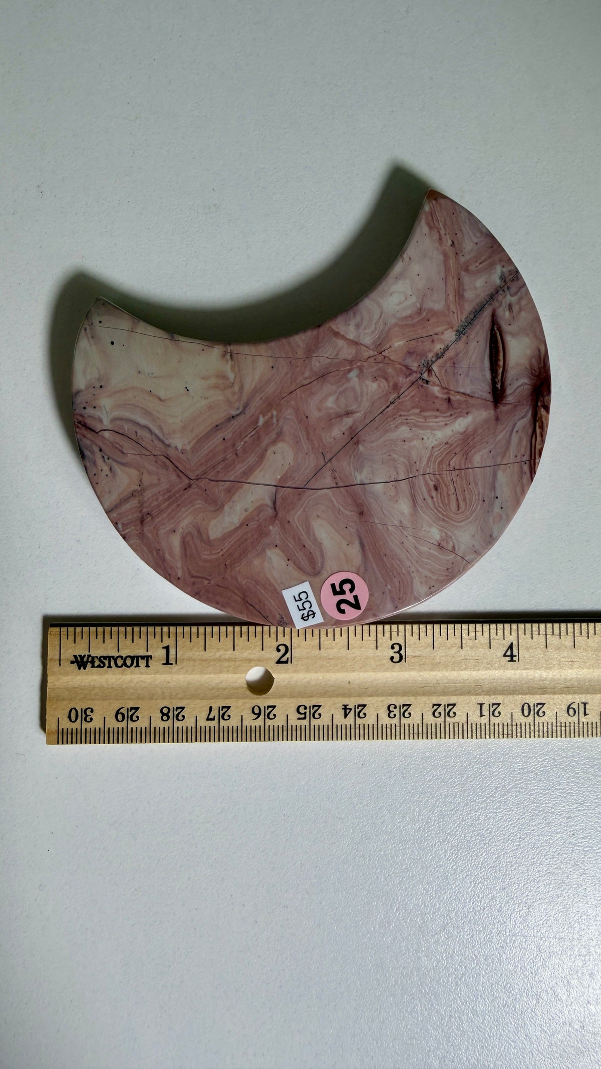 Gorgeous Picture Jasper Moon on Stand | Opt 25