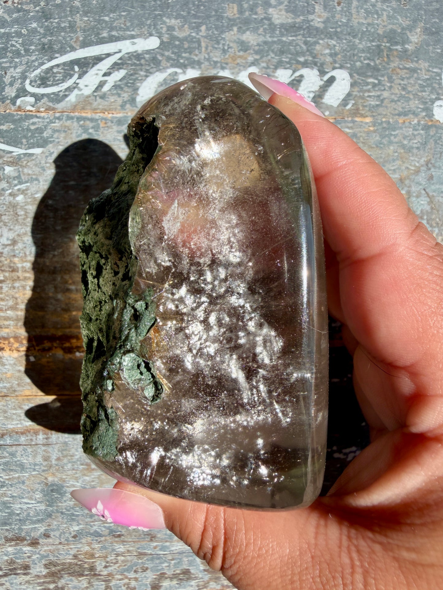 Gorgeous Himalayan Quartz with Chlorite & Rutile | India | Opt 7 (VIDEO)