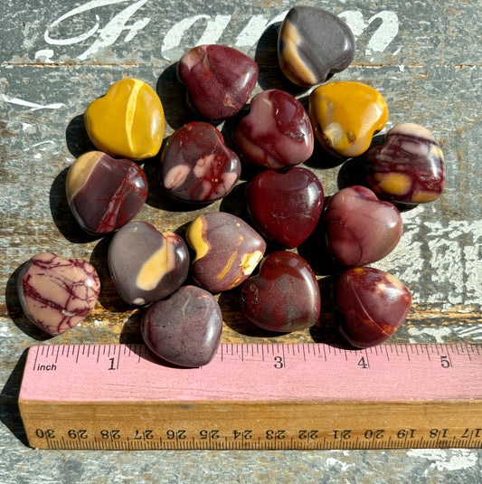 One (1) Mookaite Mini Heart | Intuitively Chosen