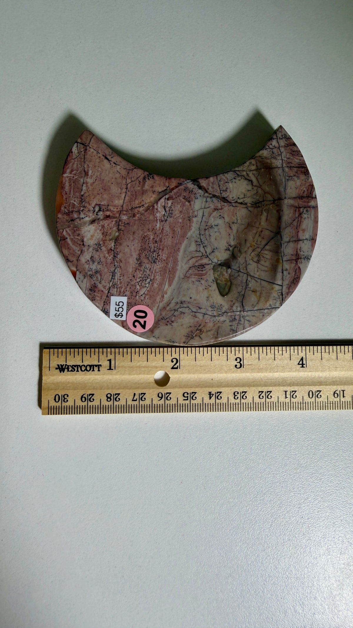 Gorgeous Picture Jasper Moon on Stand | Opt 20