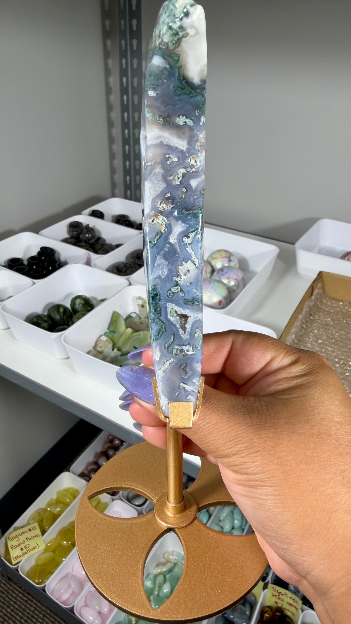 Gorgeous Moss Agate Moon | Opt 80