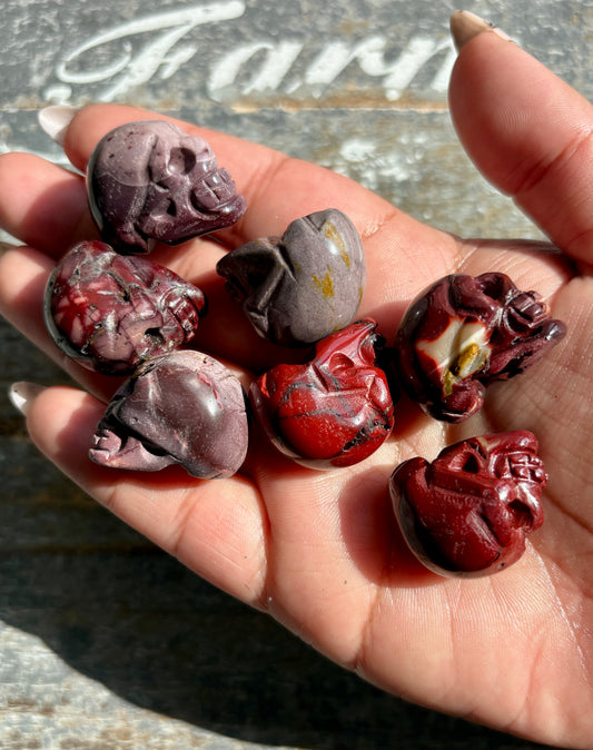 One (1) Mini Mookaite Skull | Intuitively Chosen