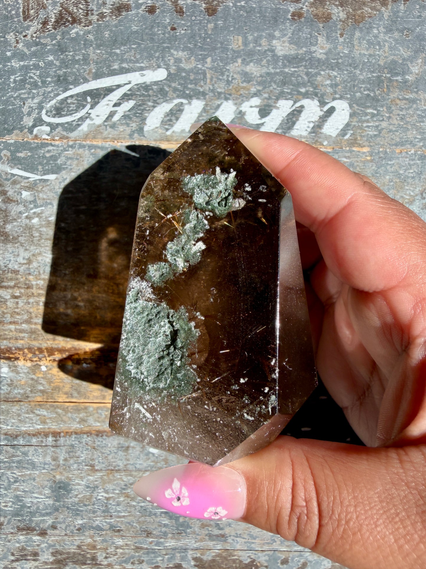 Gorgeous Himalayan Quartz with Chlorite & Rutile | India | Opt 8