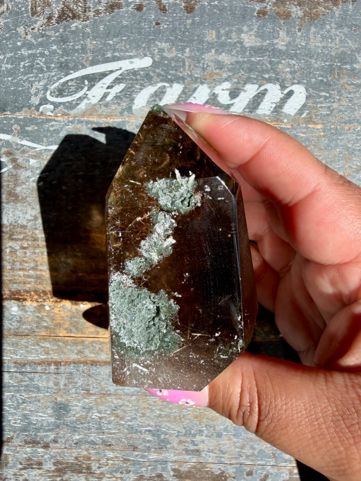 Gorgeous Himalayan Quartz with Chlorite & Rutile | India | Opt 8
