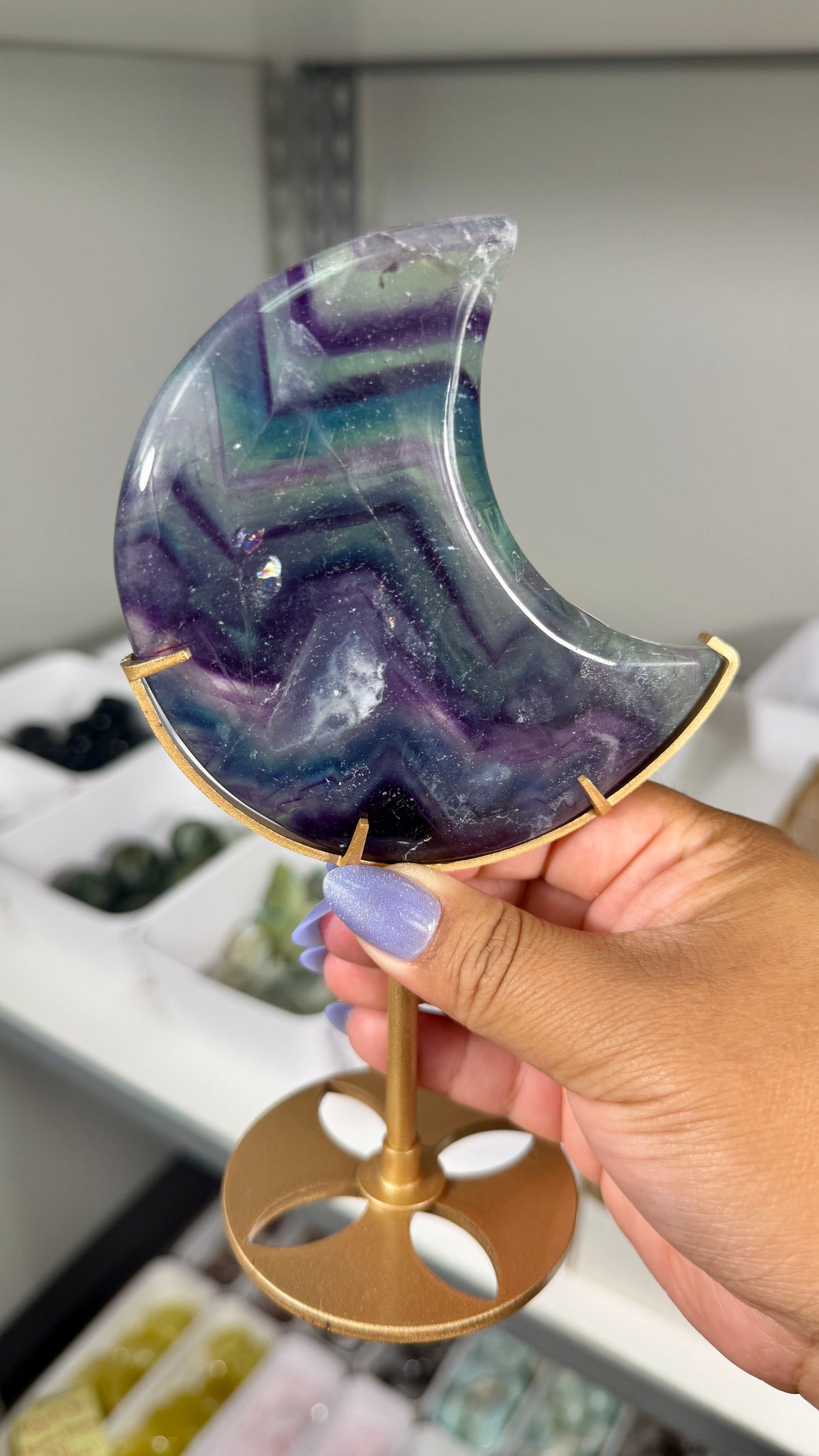 Gorgeous Discounted Fluorite Moon | Opt 81 - 50% off