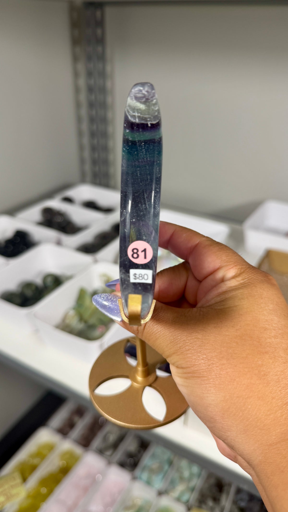 Gorgeous Discounted Fluorite Moon | Opt 81 - 50% off