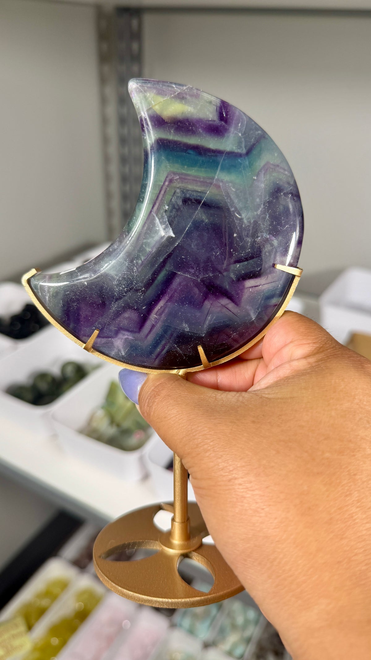 Gorgeous Discounted Fluorite Moon | Opt 81 - 50% off