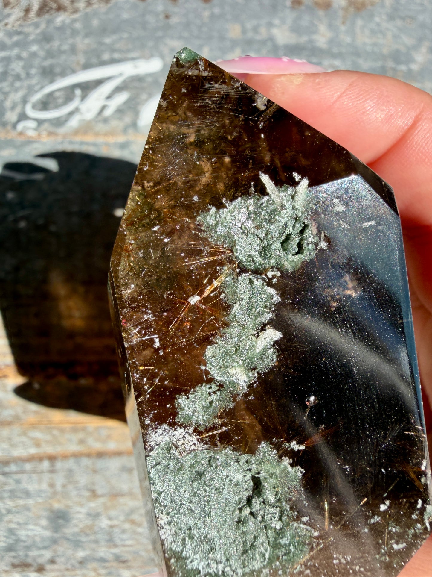 Gorgeous Himalayan Quartz with Chlorite & Rutile | India | Opt 8