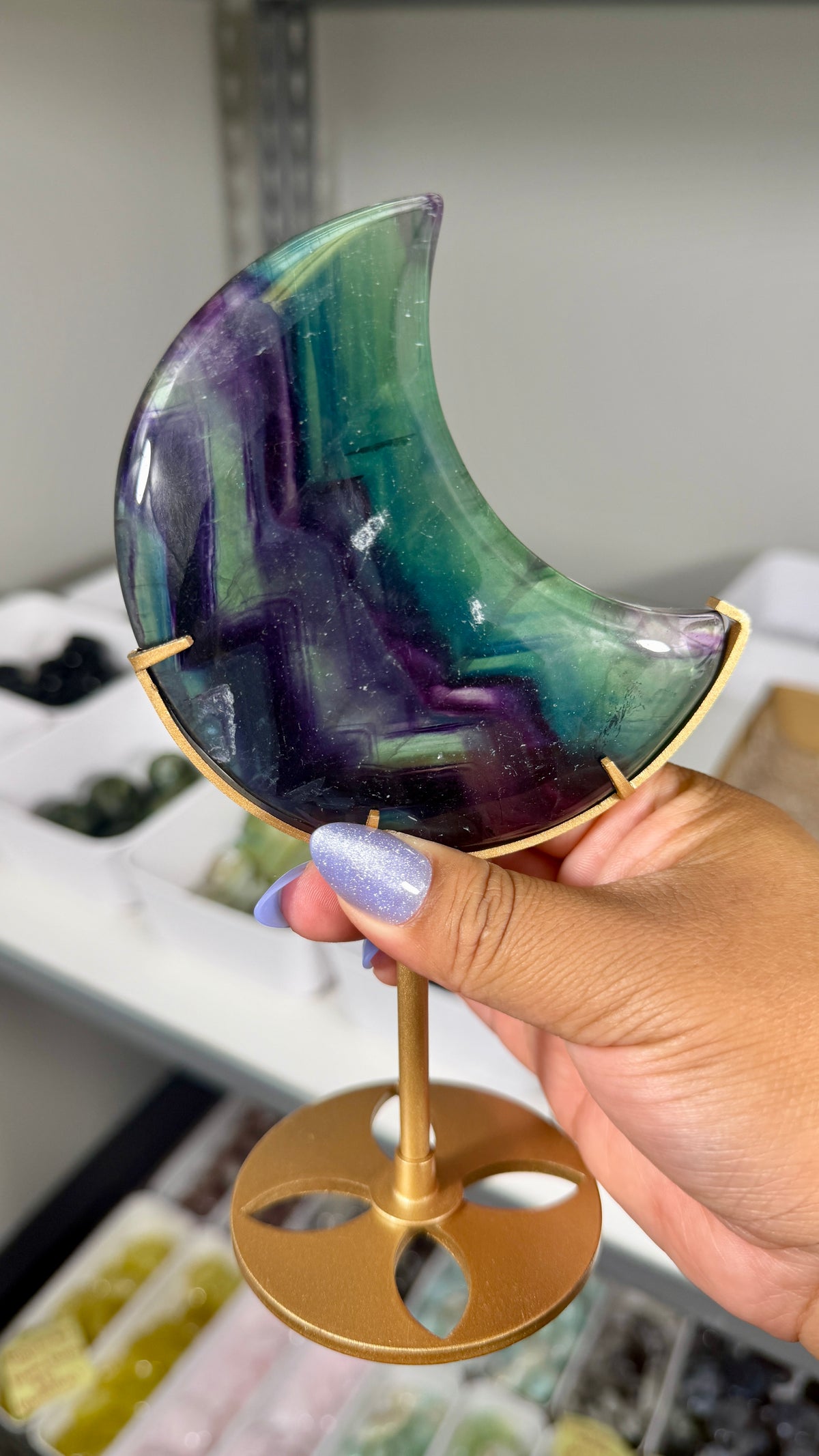 Gorgeous Discounted Fluorite Moon | Opt 80 - 50% off