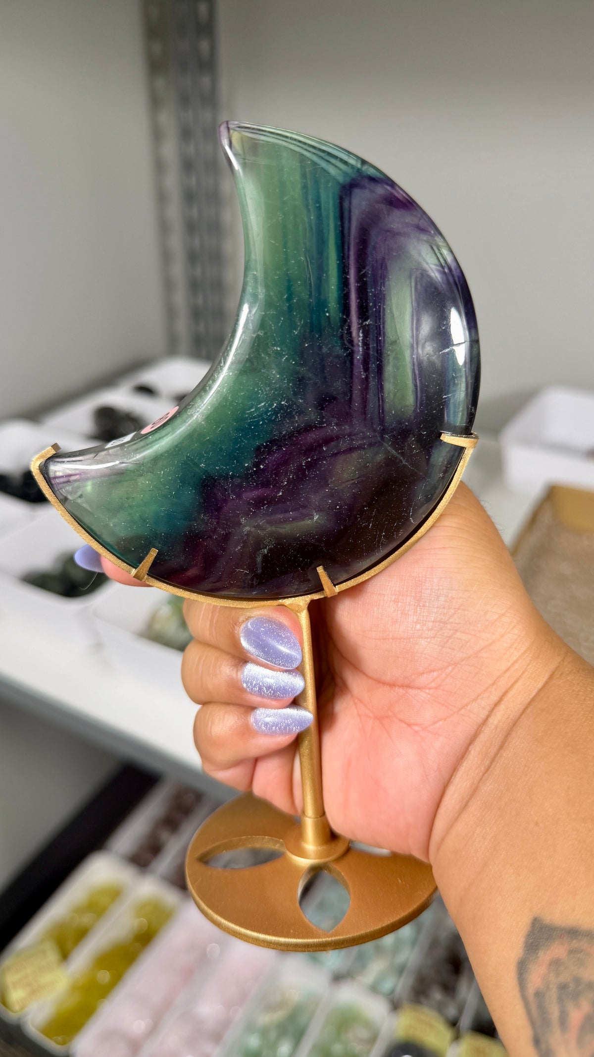 Gorgeous Discounted Fluorite Moon | Opt 80 - 50% off