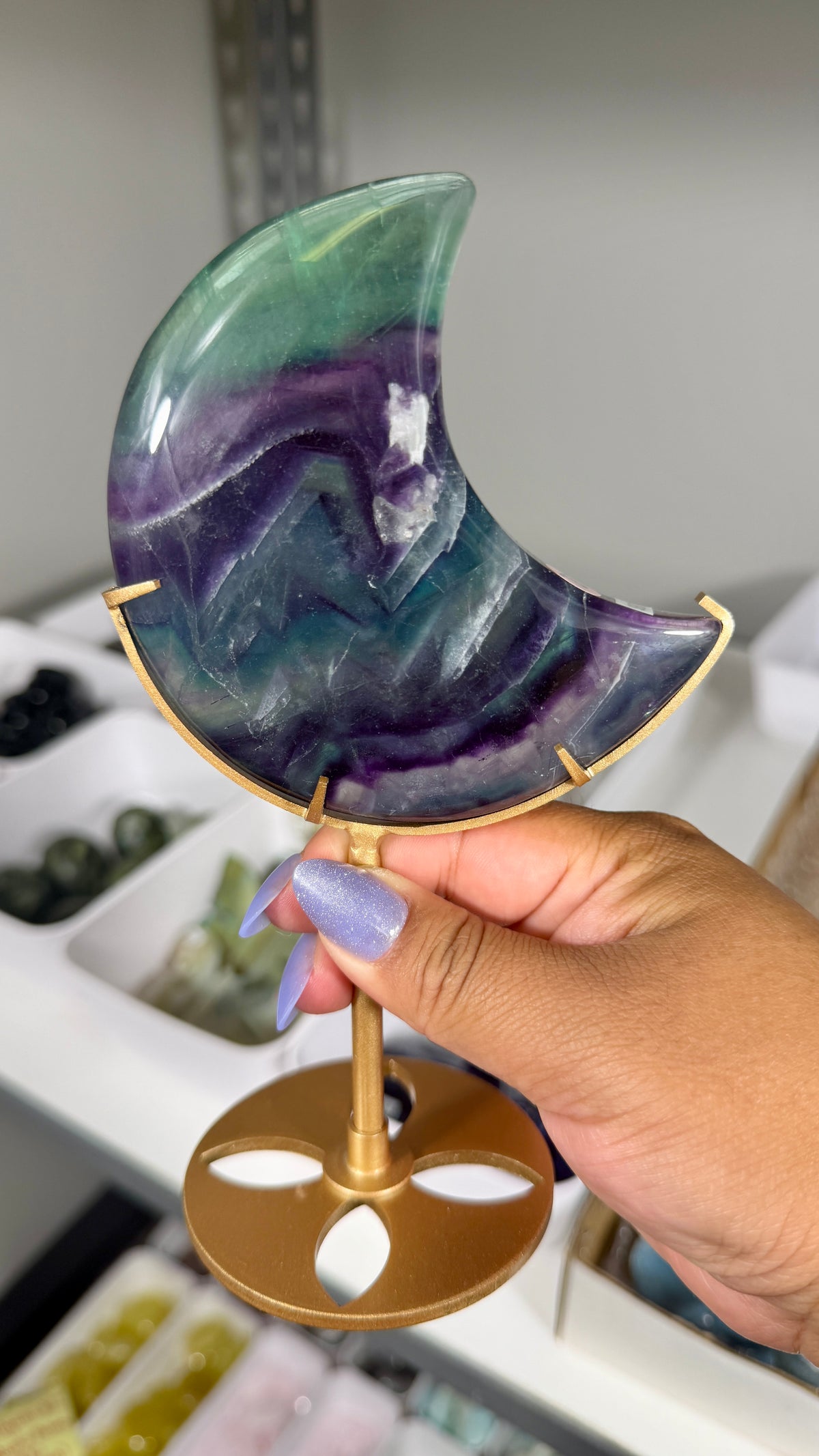 Gorgeous Discounted Fluorite Moon | Opt 78 - 50% off