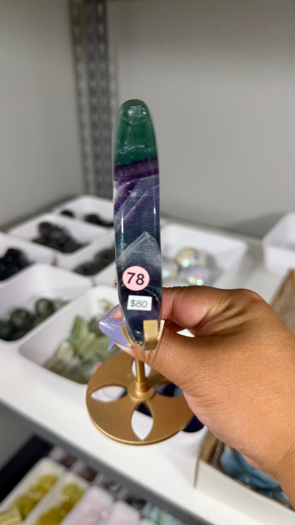 Gorgeous Discounted Fluorite Moon | Opt 78 - 50% off