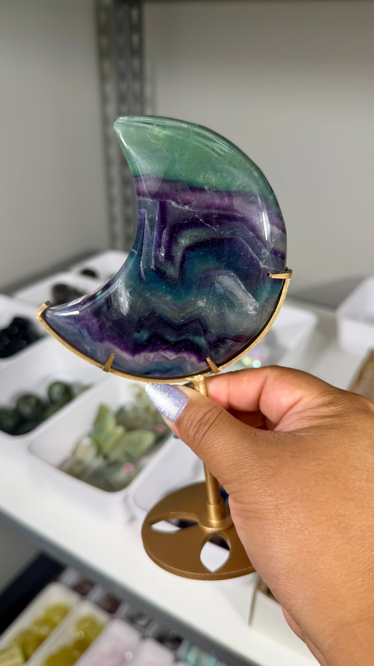 Gorgeous Discounted Fluorite Moon | Opt 78 - 50% off