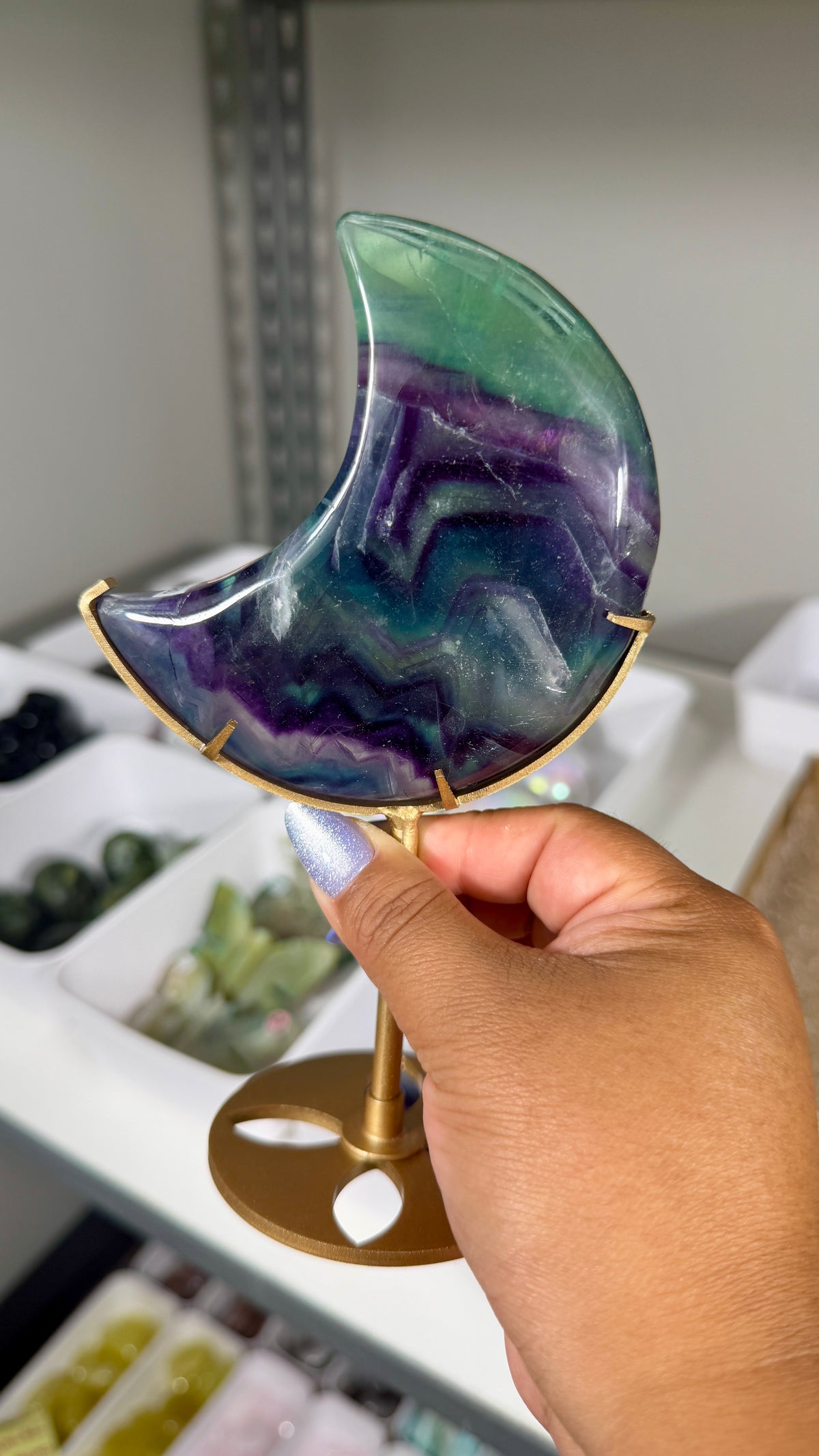 Gorgeous Discounted Fluorite Moon | Opt 78 - 50% off