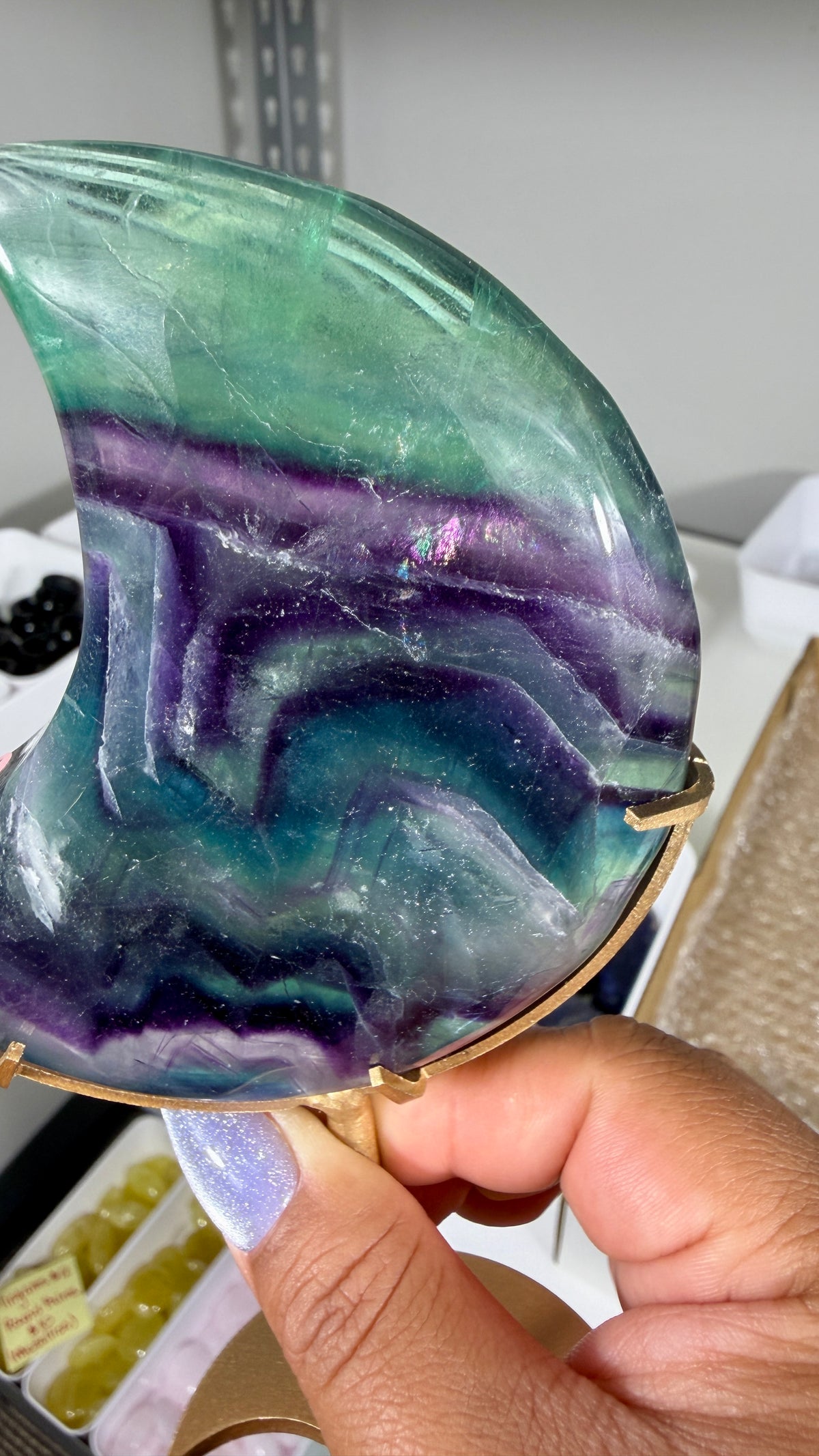 Gorgeous Discounted Fluorite Moon | Opt 78 - 50% off