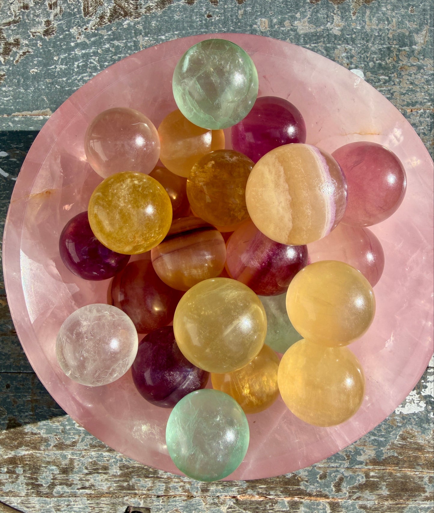 One (1) Mini Candy Fluorite Sphere | Intuitively Chosen