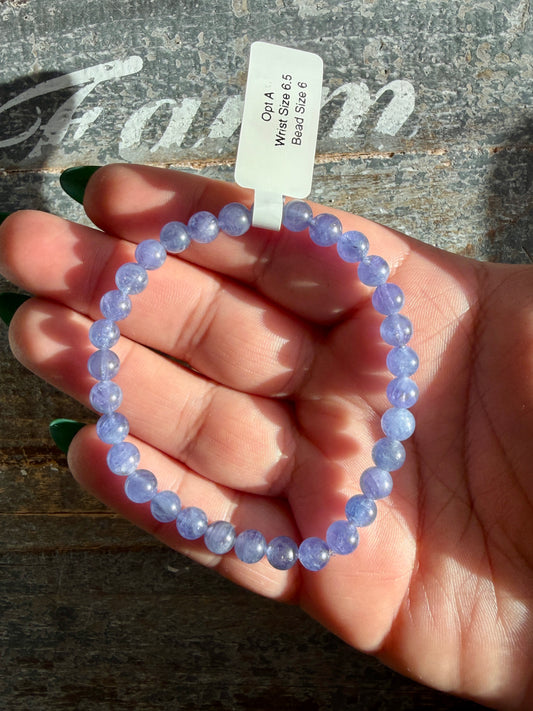 Gorgeous Tanzanite Bracelet | Opt A | Wrist Size: 6.5 | 6mm