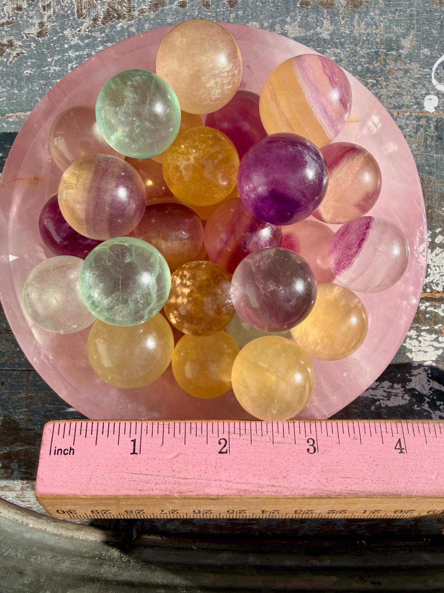 One (1) Mini Candy Fluorite Sphere | Intuitively Chosen