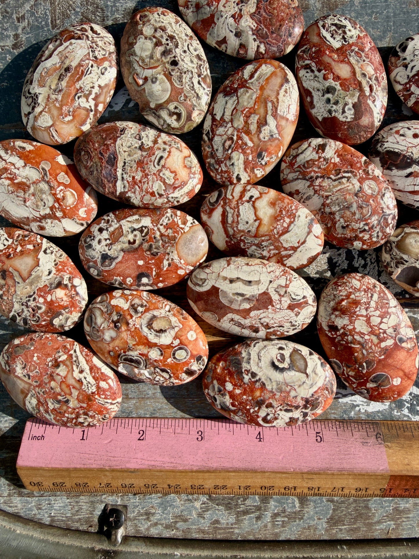 One (1) Money Agate Palmstone | Intuitively Chosen