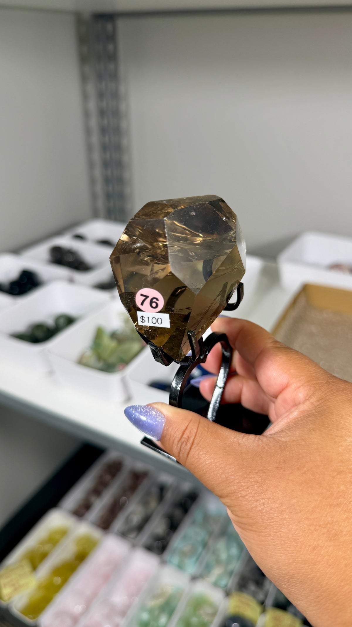 Gorgeous High Quality Smokey Quartz Freeform with Stand | Brazil | Opt 76